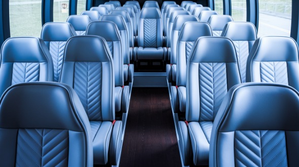 indianapolis 35 passenger minibus inside
