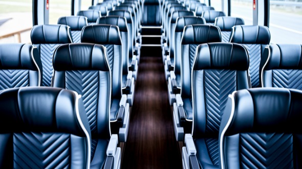 indianapolis 50 passenger charter bus inside