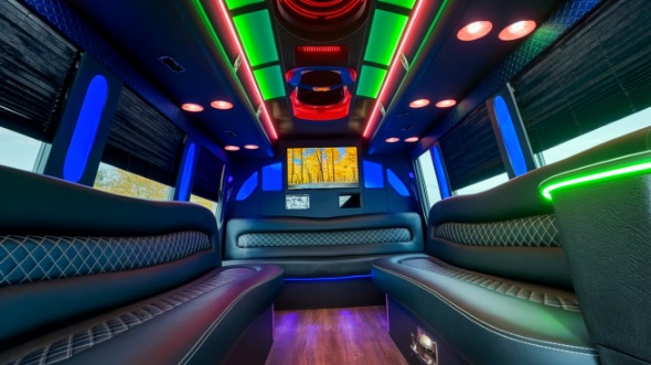 sprinter limo rental interior cincinnati